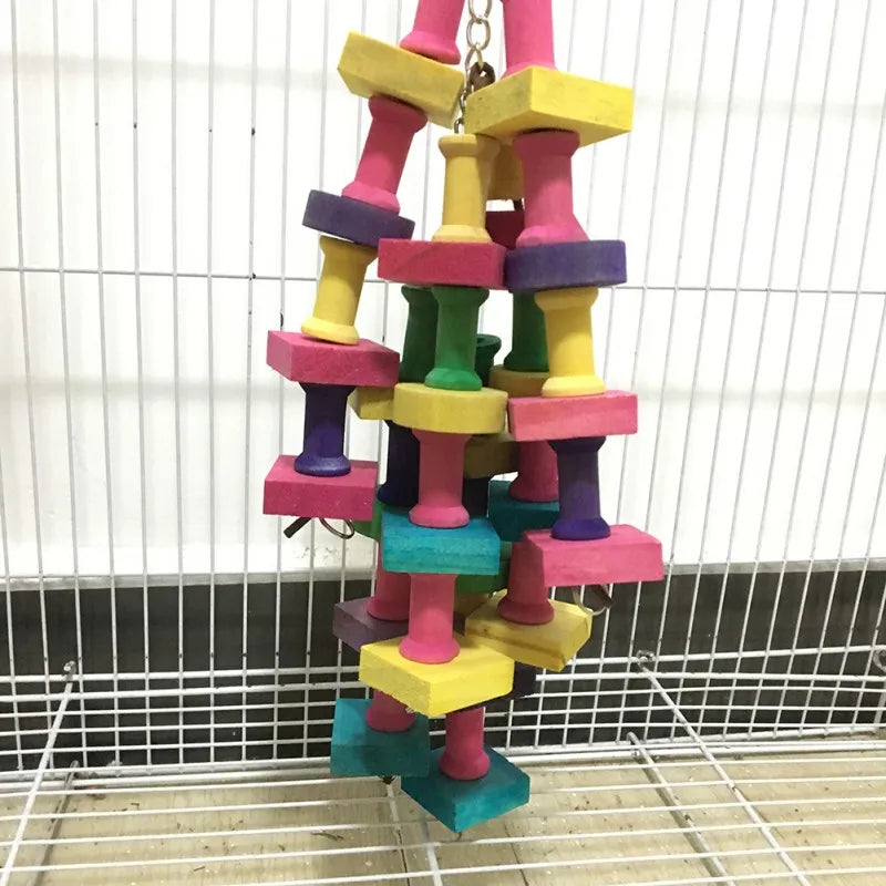Brinquedo para papagaio pendulo natural