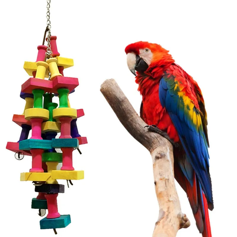 Brinquedo para papagaio pendulo natural