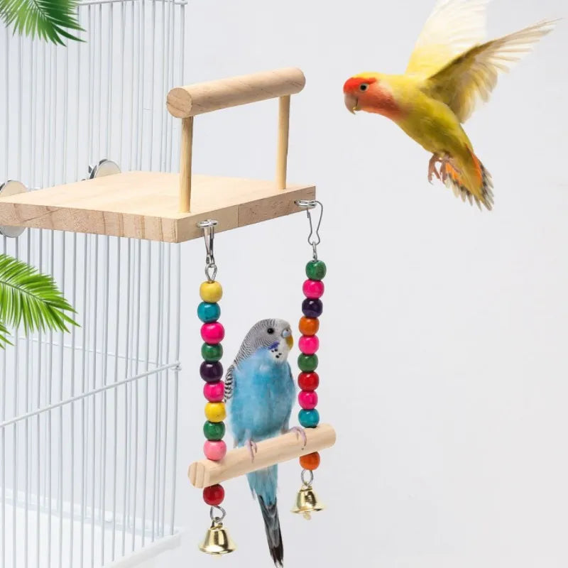 Brinquedo poleiro para pássaros