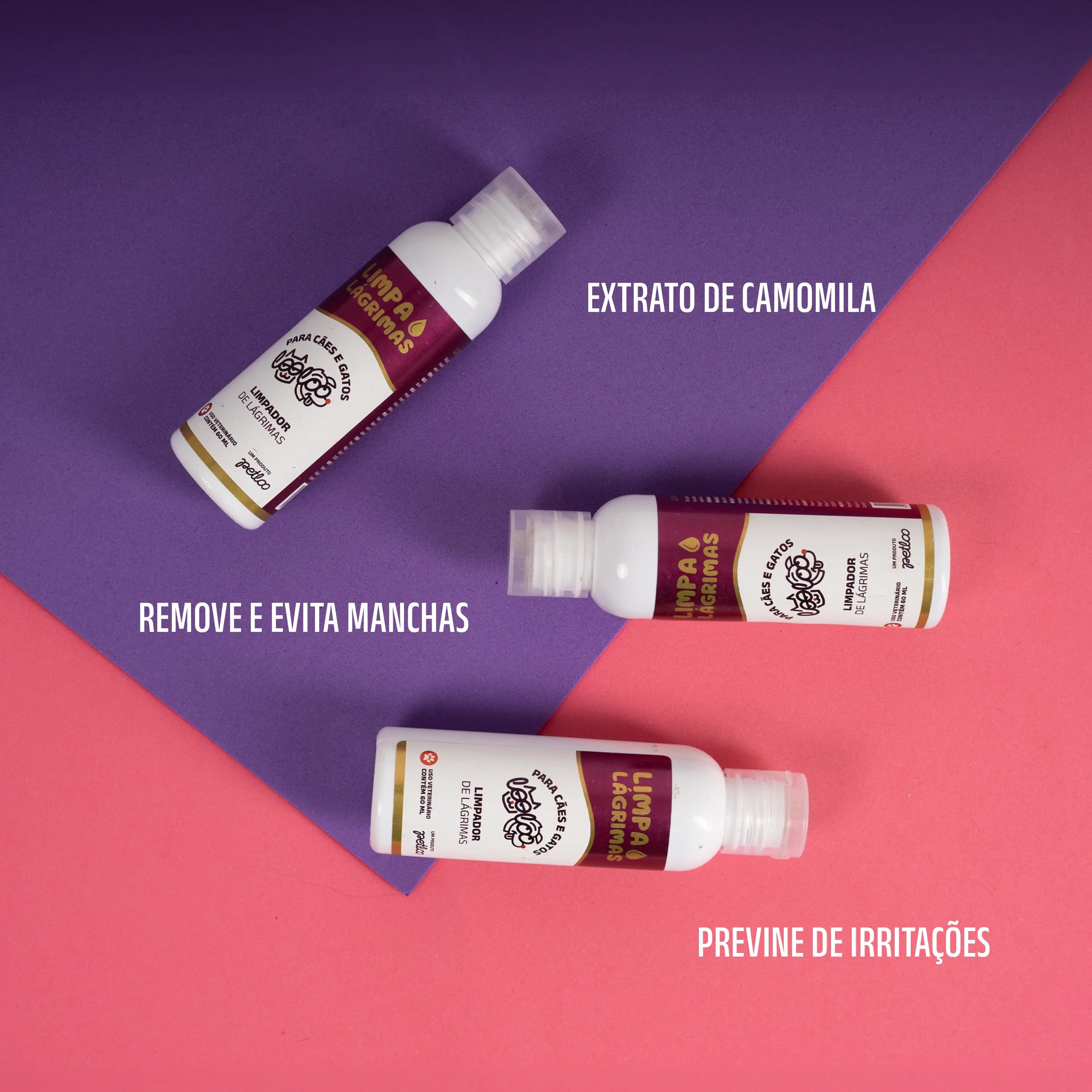 Kit Limpador de Patas + Limpa lágrimas ácidas Petloo